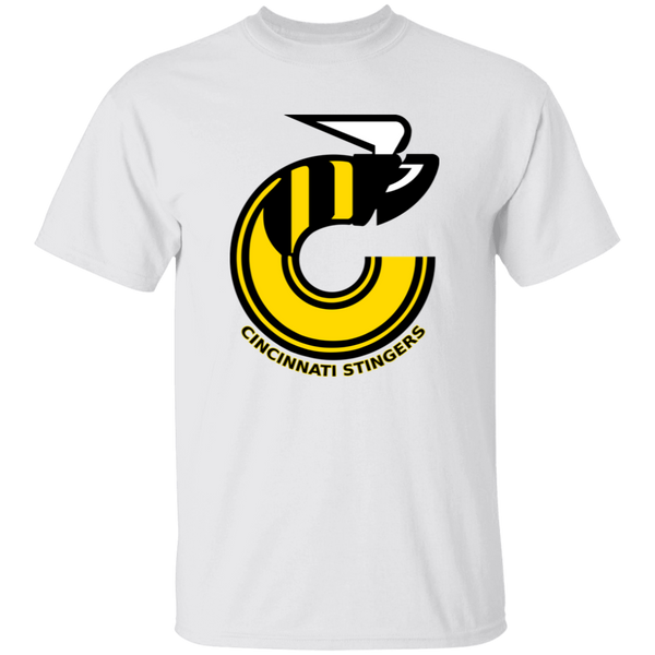 Cincinnati Stingers WHA Hockey Short Sleeve Tee Shirt in White