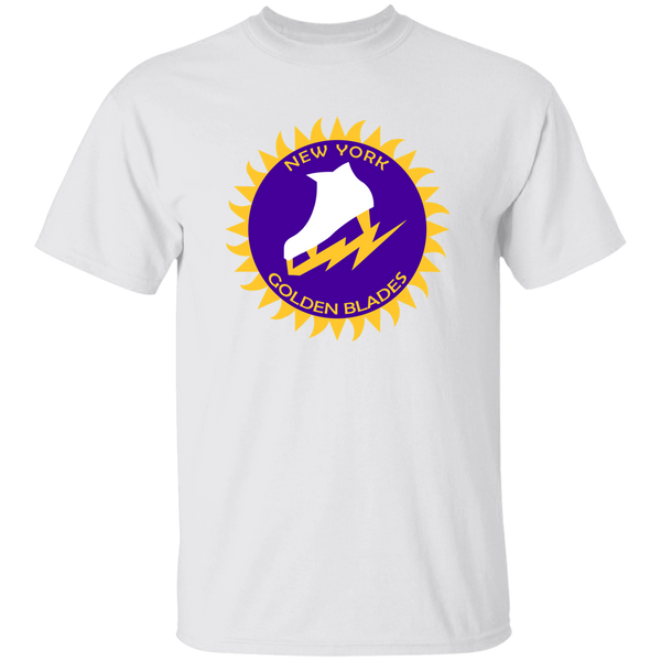 New York Golden Blades WHA Hockey Short Sleeve Tee Shirt in White
