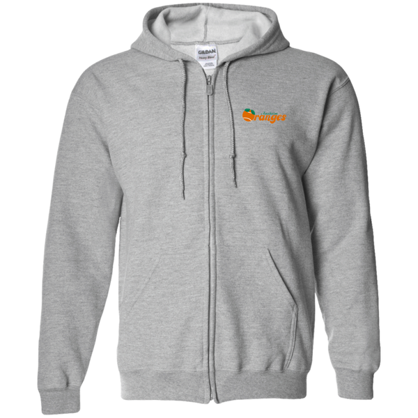 Anaheim Oranges Full Zip Hoodie WTT Tennis in Sport Grey Front