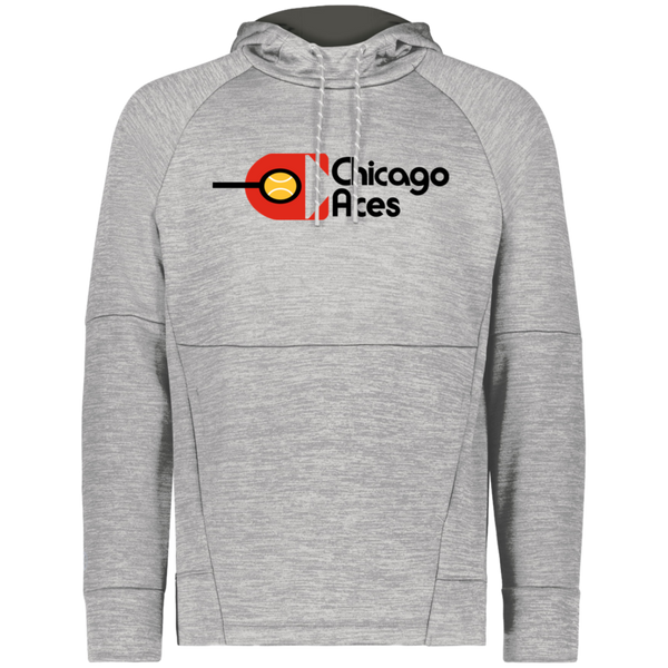 Chicago Aces WTT Tennis Performance Fleece Hoodie in Athletic Grey