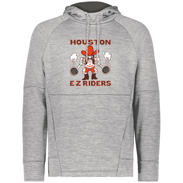 Houston E-Z Riders WTT Tennis Performance Fleece Hoodie in Athletic Grey