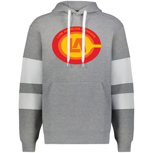 Los Angeles Strings WTT Tennis Athletic Fleece Hoodie in Charcoal Heather/White