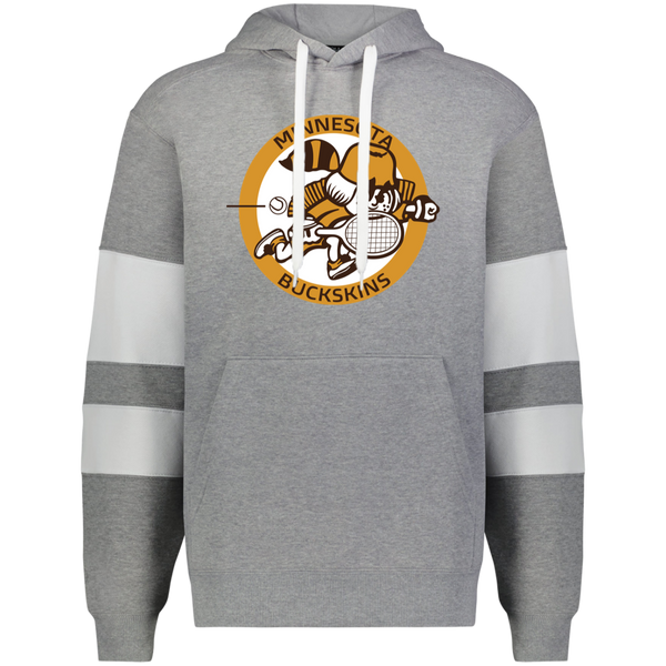 Minnesota Buckskins WTT Tennis Athletic Fleece Hoodie in Charcoal Heather/White