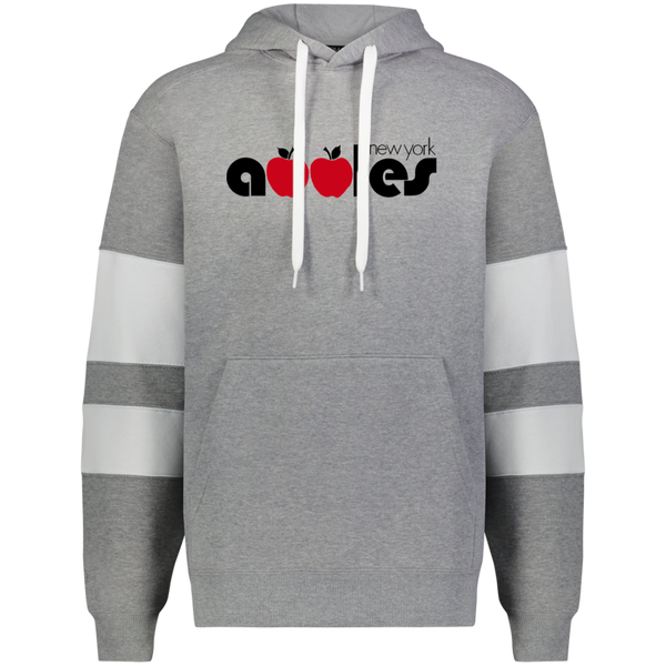 New York Apples WTT Tennis Athletic Fleece Hoodie in Charcoal Heather/White
