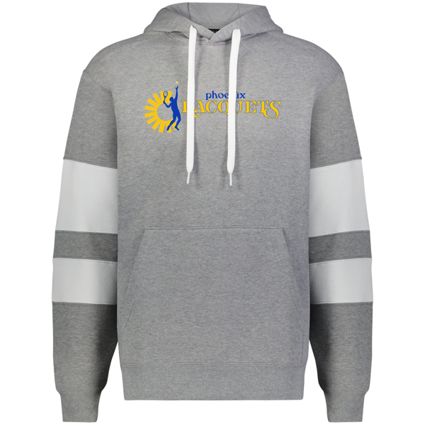 Phoenix Racquets WTT Tennis Athletic Fleece Hoodie in Charcoal Heather/White