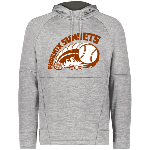 Phoenix Sunsets WTT Tennis Performance Fleece Hoodie in Athletic Grey