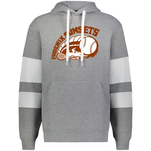 Phoenix Sunsets WTT Tennis Athletic Fleece Hoodie in Charcoal Heather/White
