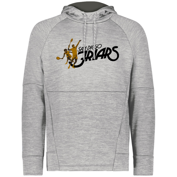 San Diego Friars WTT Tennis Performance Fleece Hoodie in Athletic Grey