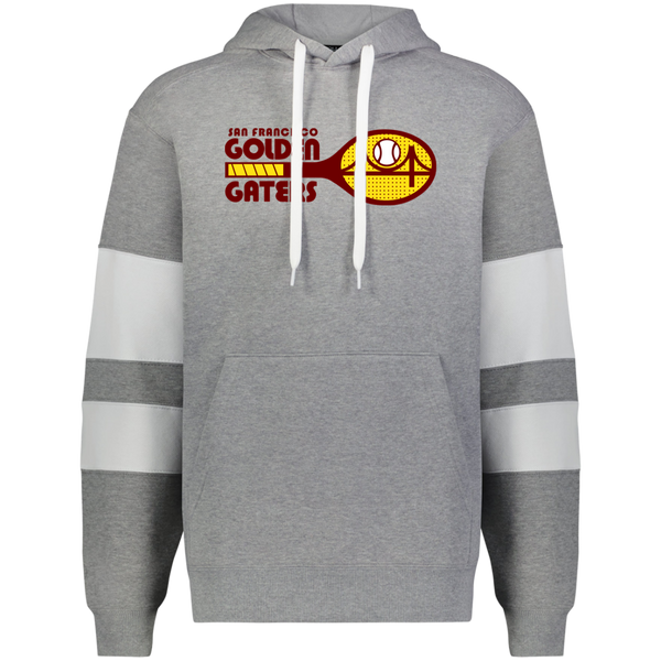 San Francisco Golden Gaters WTT Tennis Athletic Fleece Hoodie in Charcoal Heather/White