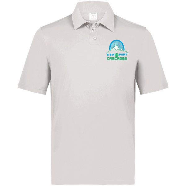 Sea Port Cascades WTT Tennis Polo Shirt in White
