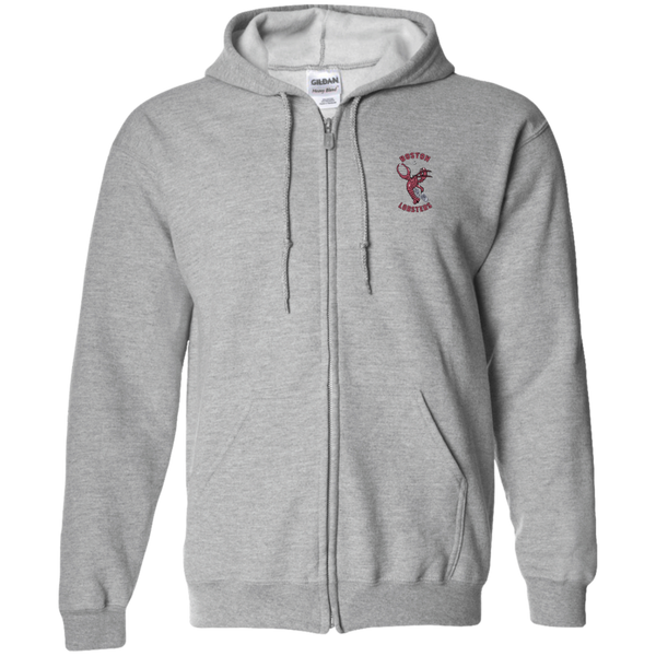 Boston Lobsters  WTT Tennis Full Zip Hoodie in Sport Grey Front