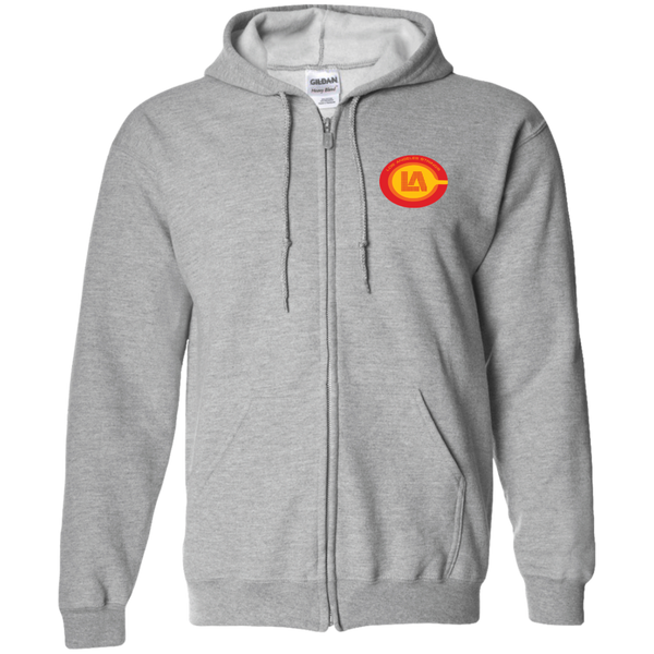 Los Angeles Strings Full Zip Hoodie WTT Tennis in Sport Grey Front