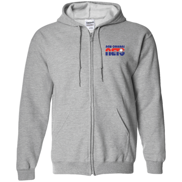 New Orleans Sunbelt Nets Full Zip Hoodie WTT Tennis in Sport Grey Front