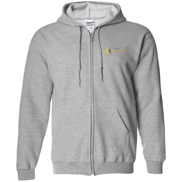 Phoenix Racquets Full Zip Hoodie WTT Tennis in Sport Grey Front