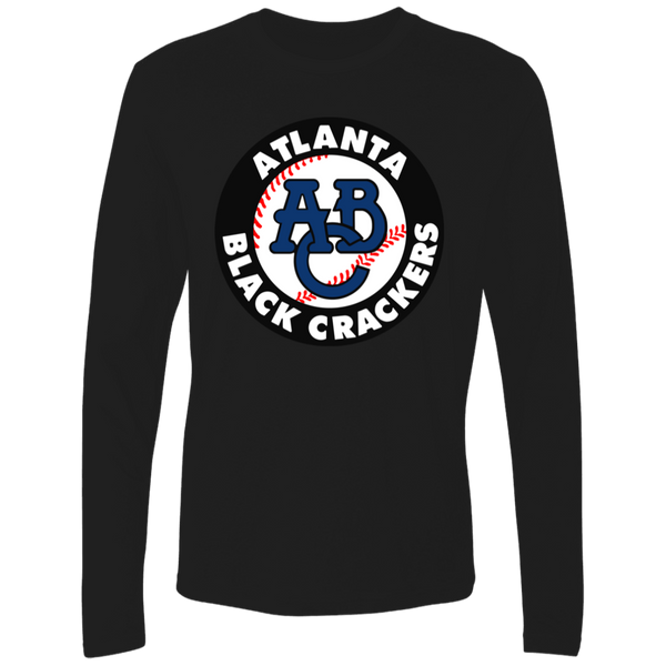 Atlanta Black Crackers Long Sleeve Shirt Negro League Baseball Color Black