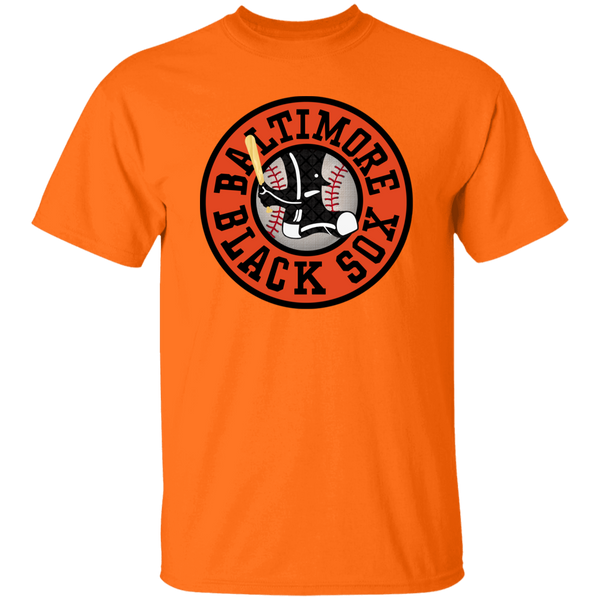 Baltimore Black Sox T-shirt Negro League Baseball color Safety Orange