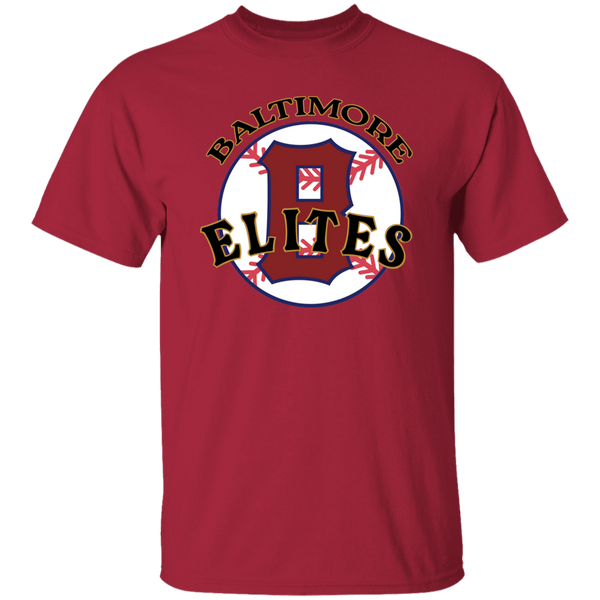Baltimore Elites T-shirt Negro League Baseball color Cardinal Red