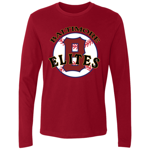 Baltimore Elites Long Sleeve Shirt Negro League Baseball color Cardinal Red
