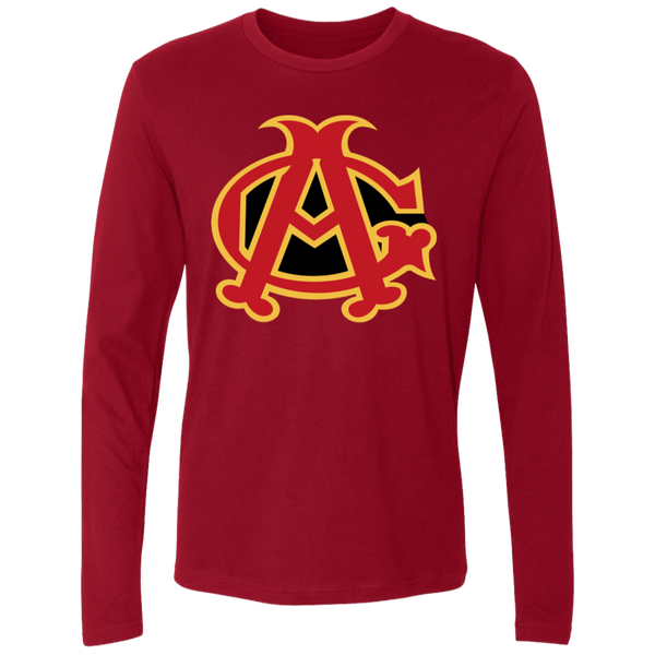 Chicago American Giants Long Sleeve Shirt Negro League Baseball color Cardinal Red