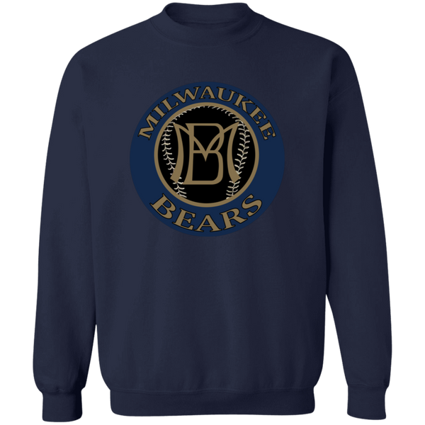 Milwaukee Bears Sweatshirt Crewneck Negro League Baseball color Navy
