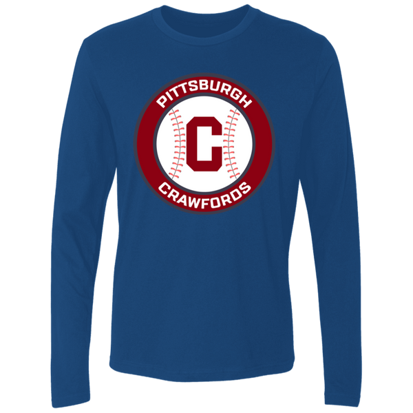 Pittsburgh Crawfords Long Sleeve Shirt Negro League Baseball color Royal Blue