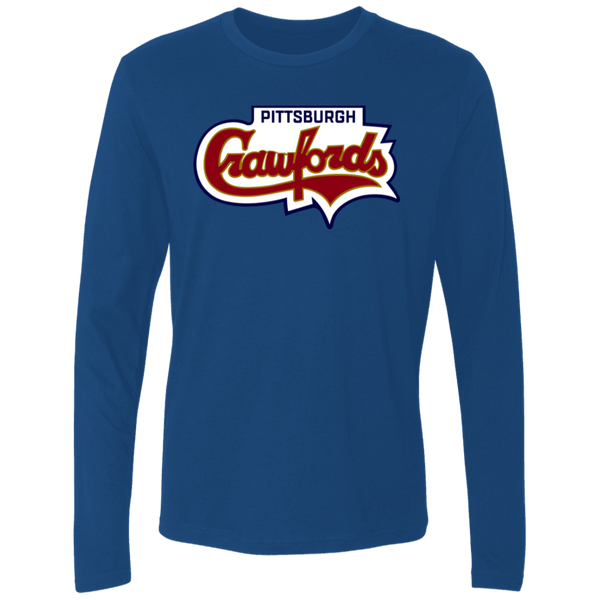 Pittsburgh Crawfords Long Sleeve Shirt Negro League Baseball color Royal Blue