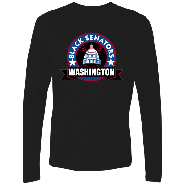 Washington Black Senators Long Sleeve Shirt Negro League Baseball color Black