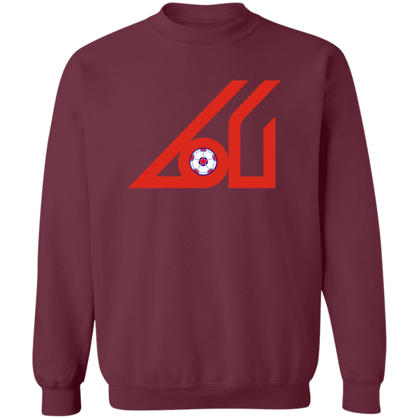 Atlanta Apollos Sweatshirt Classic Crewneck NASL Soccer color Maroon
