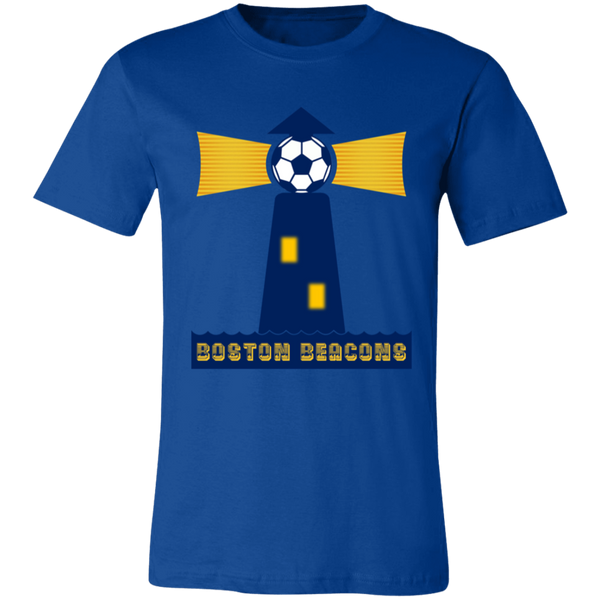 Boston Beacons T-shirt Premium NASL Soccer color Royal Blue