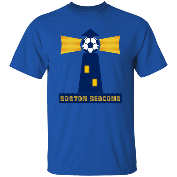 Boston Beacons T-shirt Classic NASL Soccer color Royal Blue