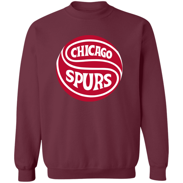 Chicago Spurs Sweatshirt Classic Crewneck NASL Soccer color Maroon