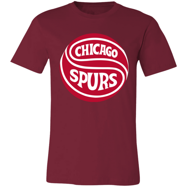 Chicago Spurs T-shirt Premium NASL Soccer color Cardinal Red