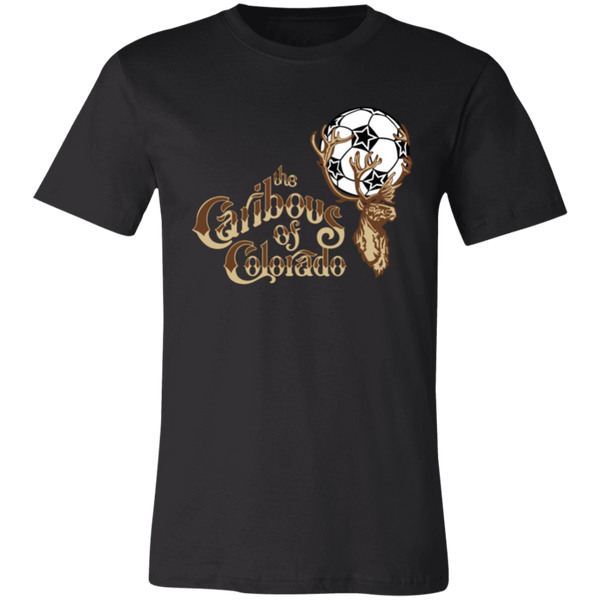 Colorado Caribous T-shirt Premium NASL Soccer color Black