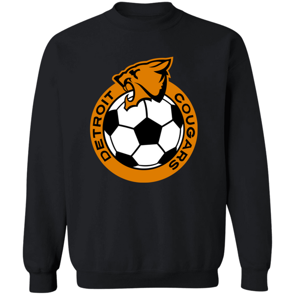 Detroit Cougars Sweatshirt Classic Crewneck NASL Soccer color Black