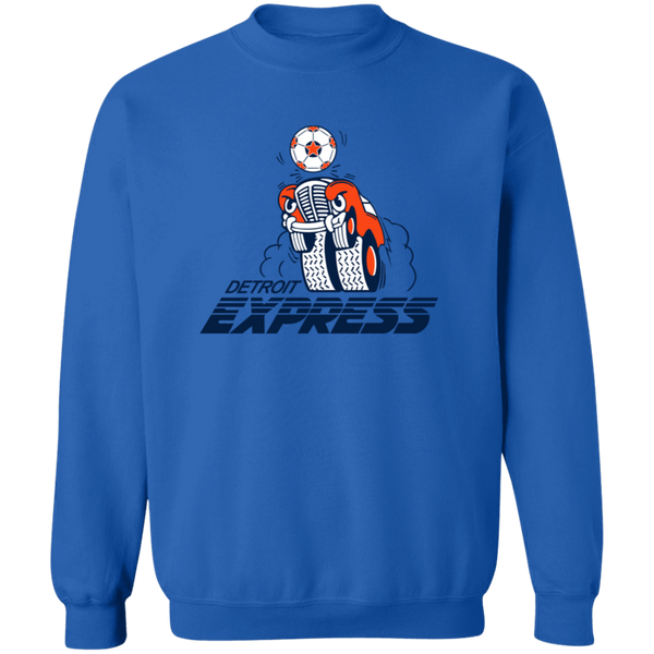 Detroit Express Sweatshirt Classic Crewneck NASL Soccer color Royal Blue