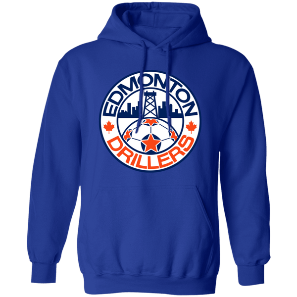 Edmonton Drillers Hoodie Pullover Classic NASL Soccer color Royal Blue