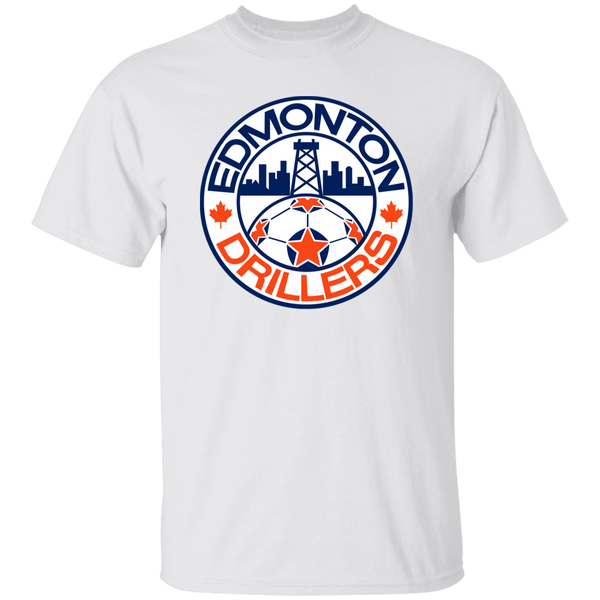 Edmonton Drillers T-shirt Classic NASL Soccer color White