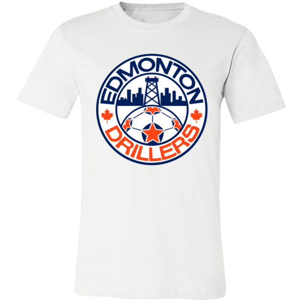 Edmonton Drillers T-shirt Premium NASL Soccer color White