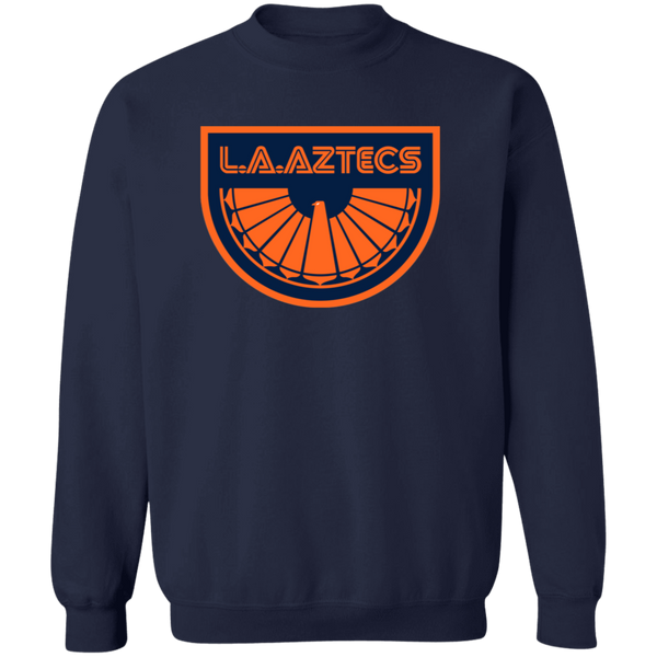 Los Angeles Aztecs Sweatshirt Classic Crewneck NASL Soccer color Navy Blue