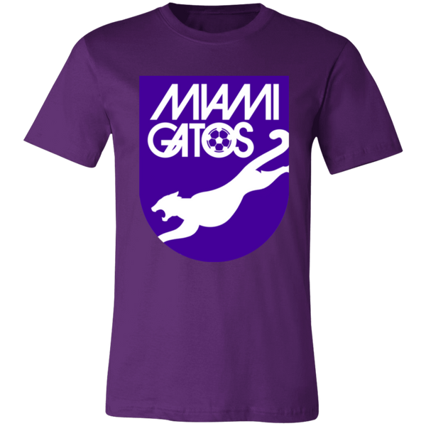 Miami Gatos T-shirt Premium NASL Soccer color Purple