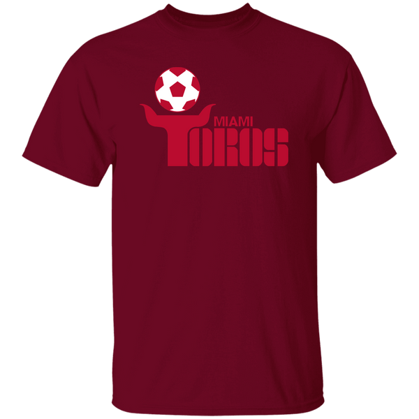 Miami Toros T-shirt Classic NASL Soccer color Garnet