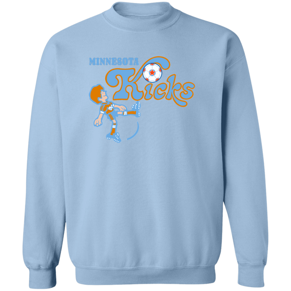 Minnesota Kicks Sweatshirt Classic Crewneck NASL Soccer color Light Blue