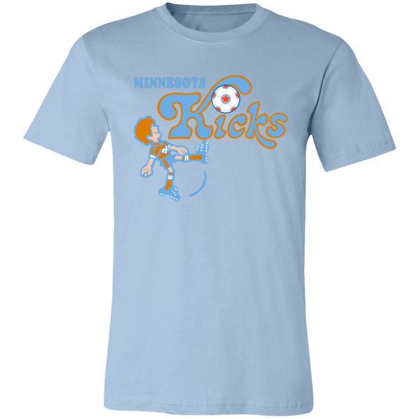 Minnesota Kicks T-shirt Premium NASL Soccer color Light Blue