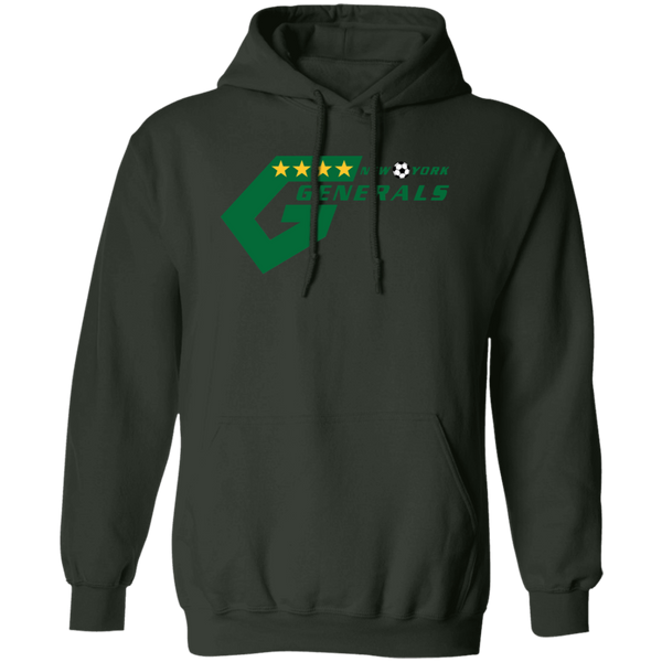 New York Generals Hoodie Pullover Classic NASL Soccer color Forest Green