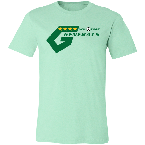 New York Generals T-shirt Premium NASL Soccer color Heather Mint Green