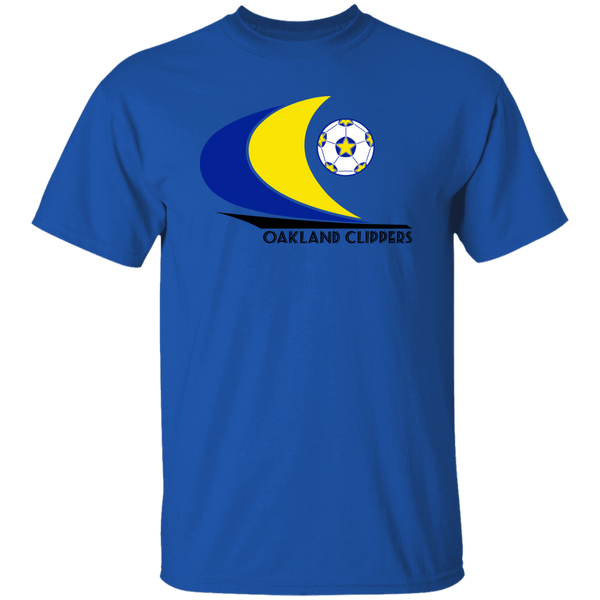 Oakland Clippers T-shirt Classic NASL Soccer color Royal Blue