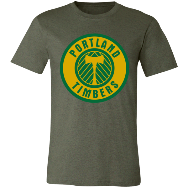 Portland Timbers T-shirt Premium NASL Soccer color Heather Military Green