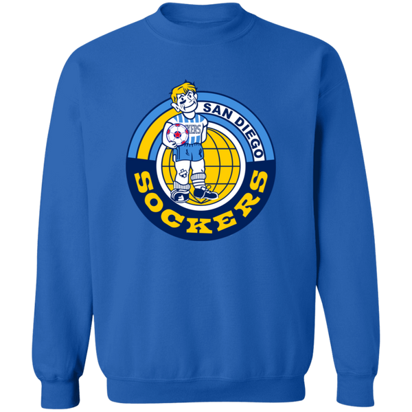 San Diego Sockers Sweatshirt Classic Crewneck NASL Soccer color Royal Blue
