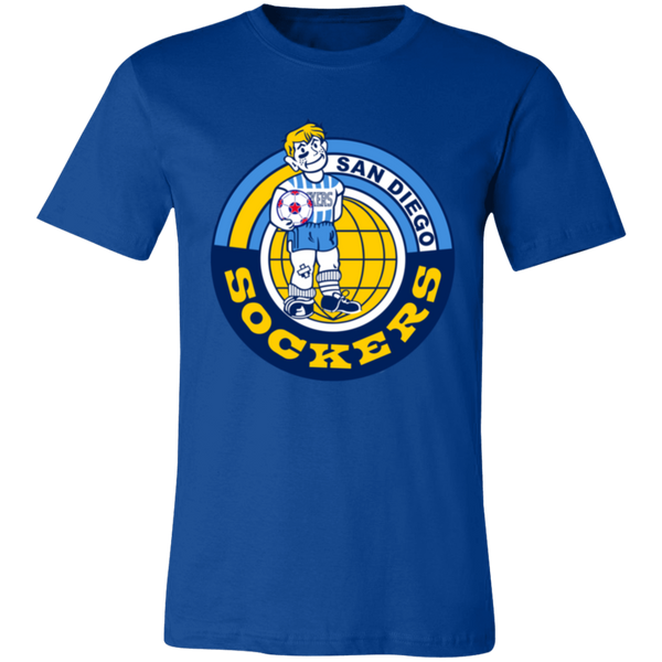 San Diego Sockers T-shirt Premium NASL Soccer color Royal Blue