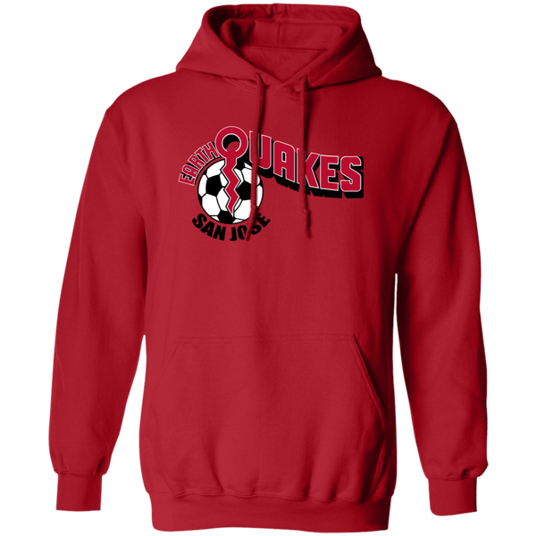 San Jose Earthquakes Hoodie Pullover Classic NASL Soccer color Red
